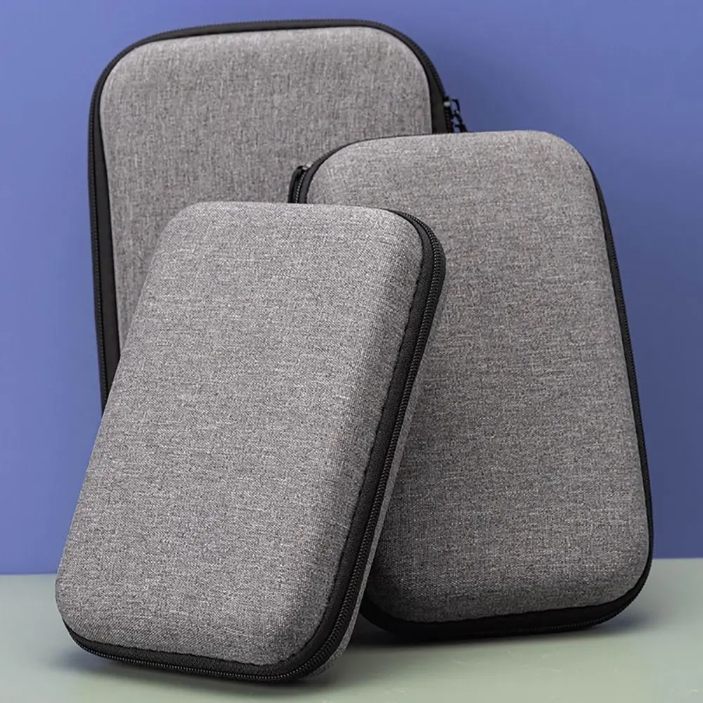 1Pcs Earphone/Phone/Charging Cable EVA Storage Bag Mini Portable Zipper Earphone Case Digital Accessories For Airpod