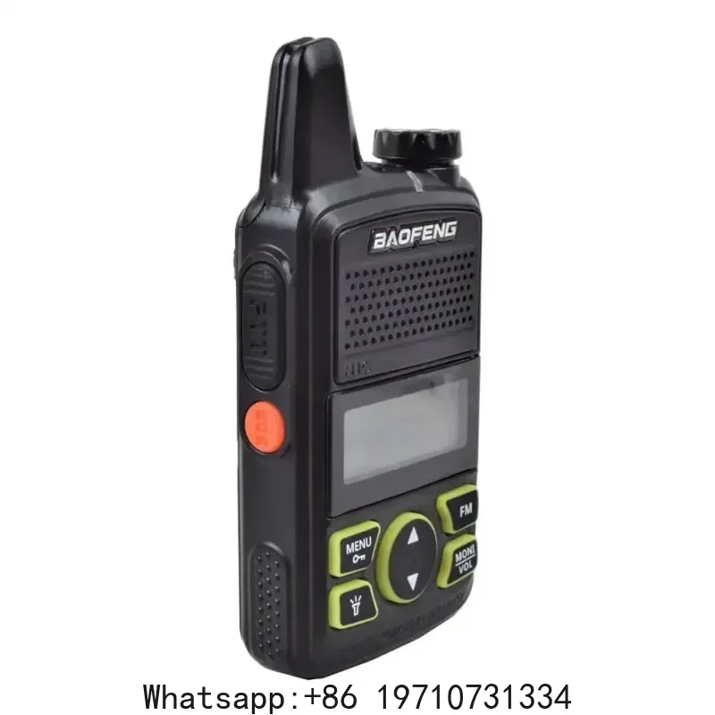 

Baofeng T1 Mini Walkie Talkie UHF 400~470Mhz USB Charging Pocket Wireless Interphone Flashlight Handheld FM Radio Communication