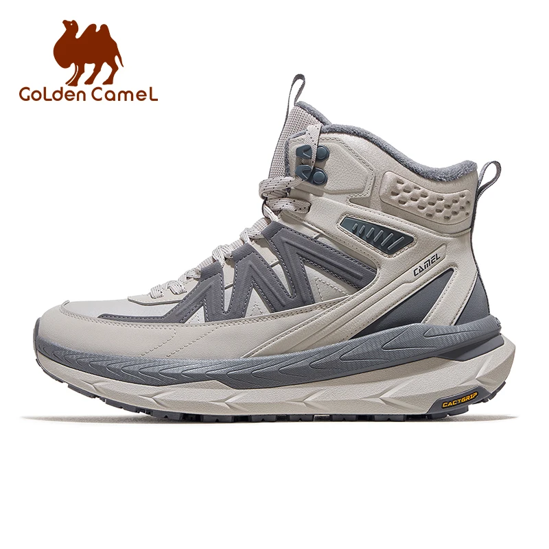 

GOLDEN CAMEL Yuanshan 2.0 Мужская спортивная обувь с высоким берцем Мужчины Женщины Нескользящие теплые флисовые повседневные походные ботинки для мужчин Зима 2023 Новинка