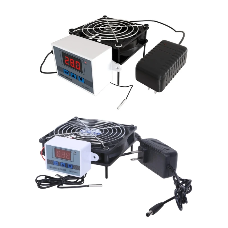 Temperature Control Cooling Fan Advanced PC Cooling System 12V1A for Effective Heat Management 8CM/12CM