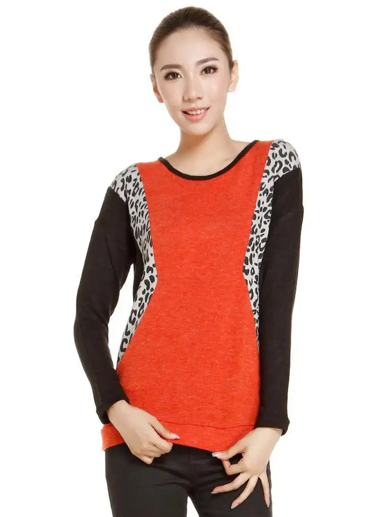 Suéter de Tricô Gola Alta Manga Longa Eggo F, Design Color Blo com Linhas, Confortável para Primavera, Verão, Outono...