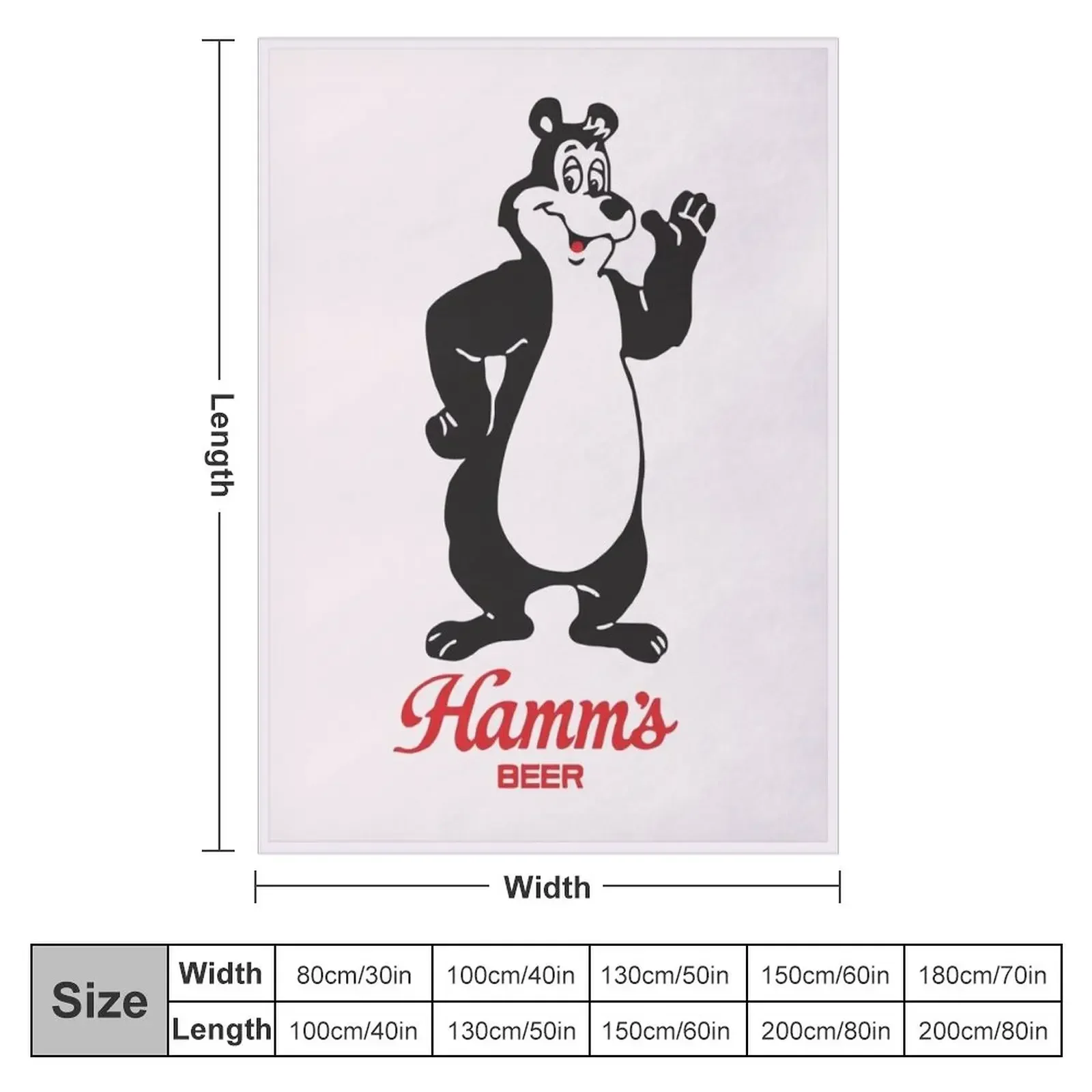 Hamm's Hamms Beer Retro Vintage Throw Blanket Shaggy Decorative Sofas Blankets