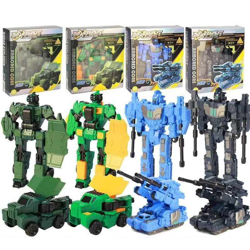 

Transforming Robot Armored Car Plastic Action Figure Boys Toys and Leisure Children Toy Collect Models Holiday,birthday Gifts