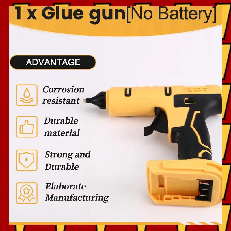 

ABNP Hot Glue Gun 100W Household DIY Repair Tool Rechargeable Electric Heat Temperature Gun For 18V 20V Battery
