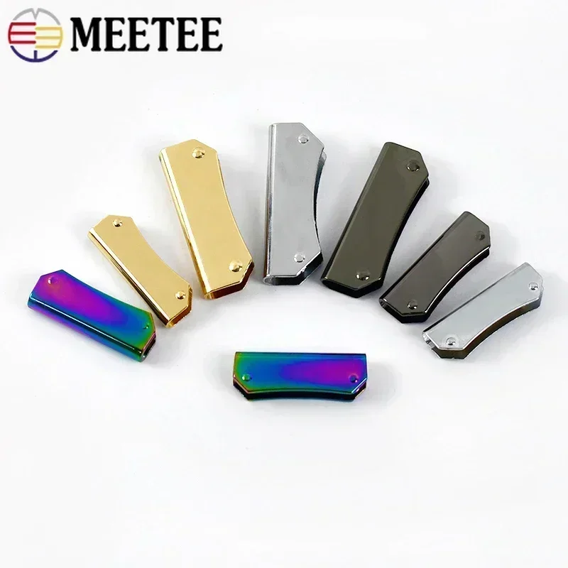 Meetee 4/10/20Pcs 35/47mm Bag Edge Clip Banding Metal Buckle Handbag Corner Protection Clasp Hardware Decoration Accessories