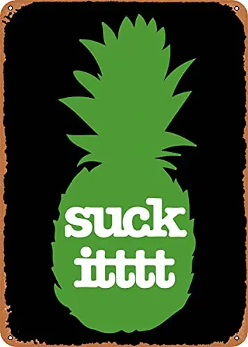 Suck It Vintage Look Metal Sign Art Prints Retro Gift 8x12 Inch