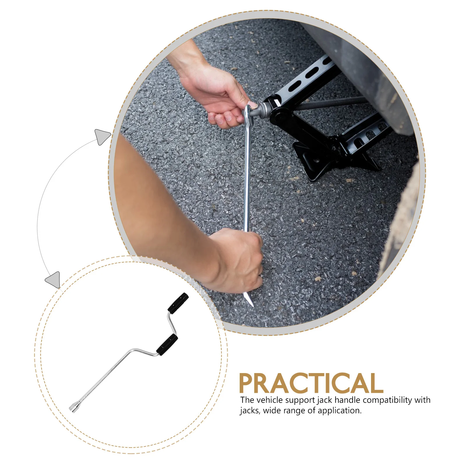 

Jack Handle Replacement For Rv Trailer Heavy Duty Iron Load Capacity Floor Jack Accessories Tool