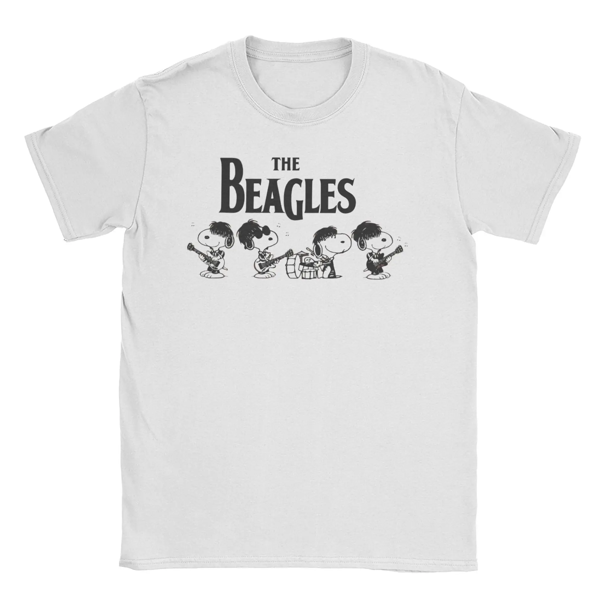 New Arrival Snoopy Peanuts the beagles T Shirt For Unisex  Pure Cotton T-shirts Short Sleeve Clothes