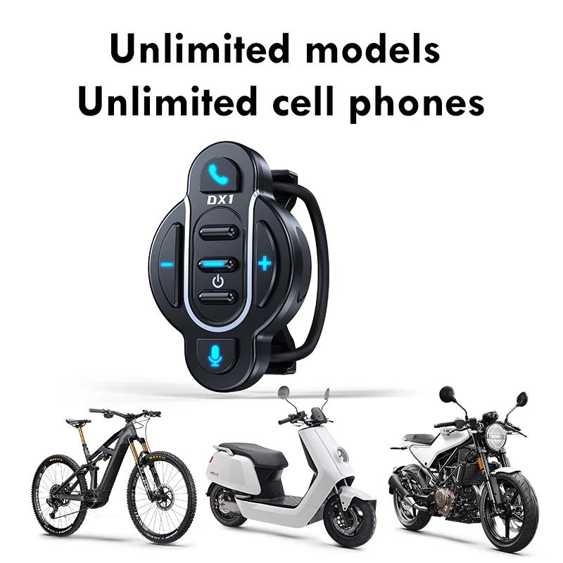 DX1 Wireless Remote Control For Motorcycle/Bicycle/Electric Bike Handle Bluetooth 5.4 Voice Assistant IP65 Waterproof EUC view 6