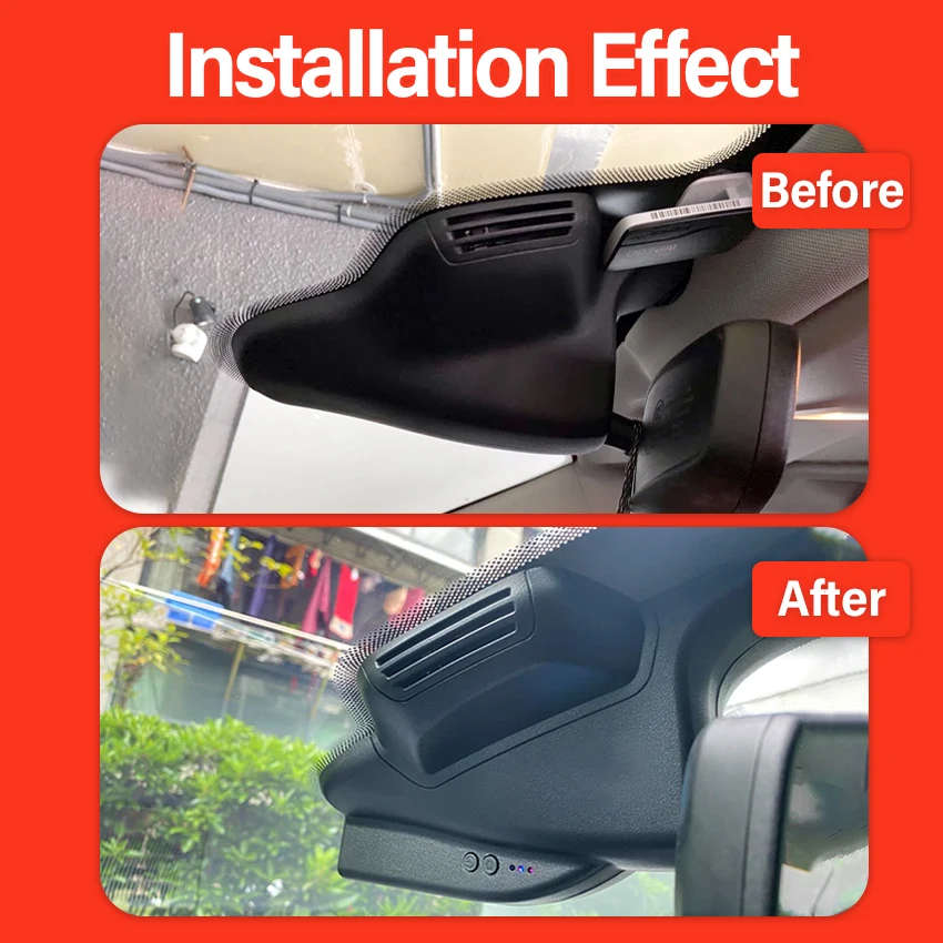 Dash Cam For Jeep Compass (2nd Gen) 2018 2019 2020 2021 2022 2023, Car Camera 4K 2160P WIFI Connection APP Control,Dashcam