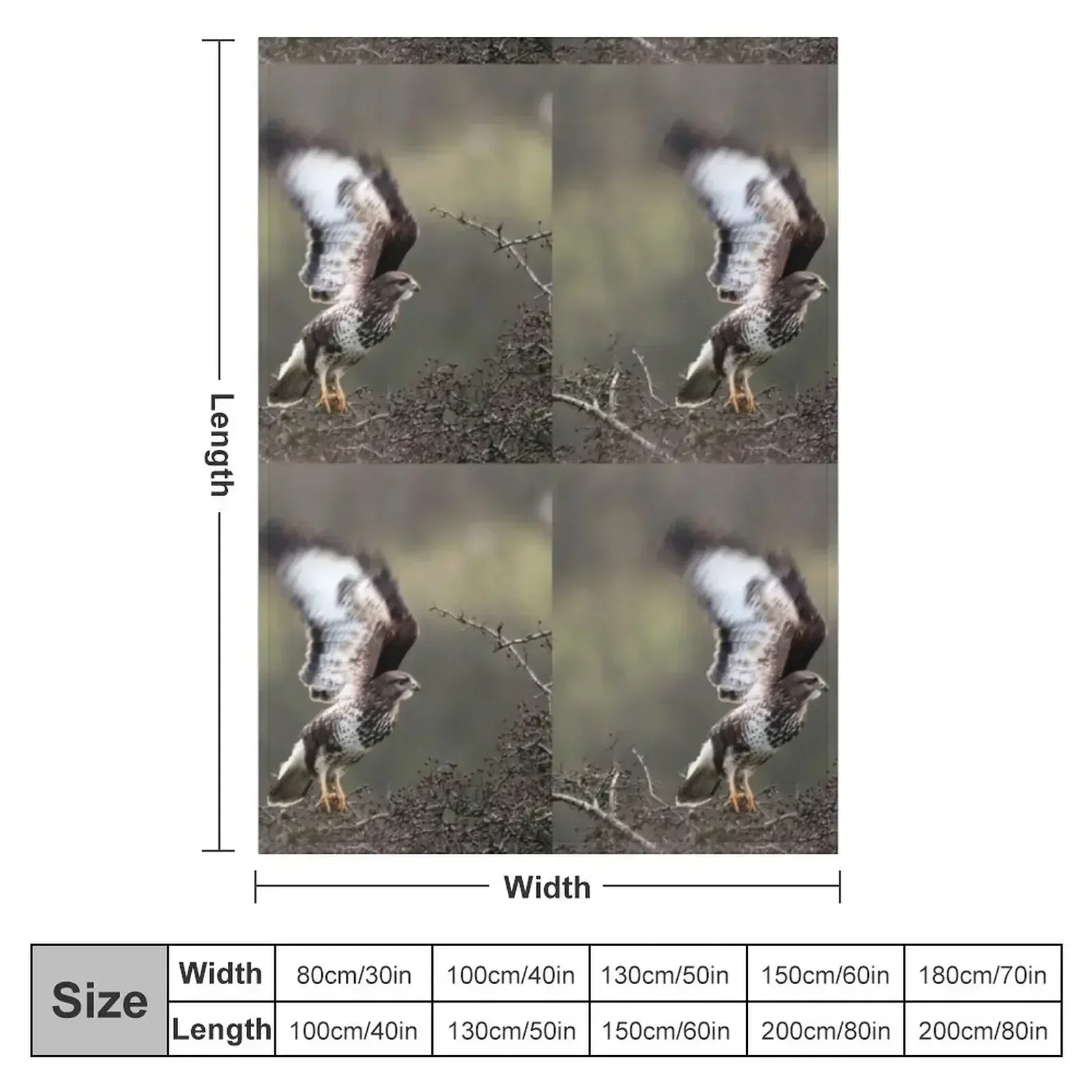 buzzard ready to take off Throw Blanket couch cozy soft plush fuzzy picnic outdoor blanket