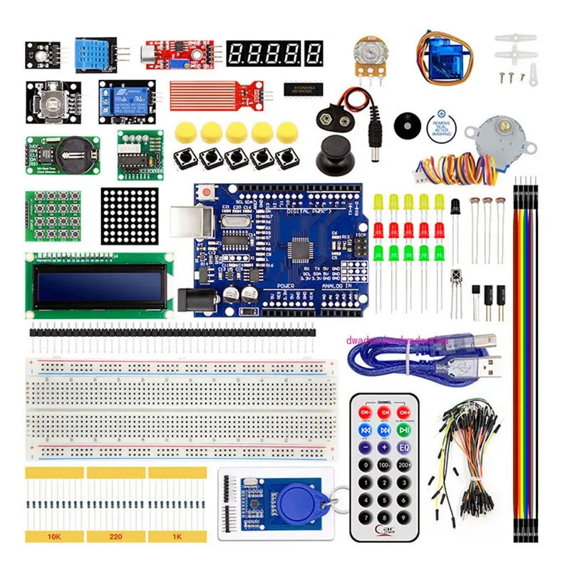 UNO R3 learning kit, starter kit, stepper motor learning kit RFID kit for duino