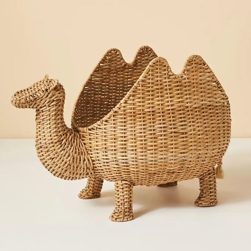 Creative Design Cute Camel Storage Box Toys Sundries Dirty Clothes Laundry Tidying Basket Basket