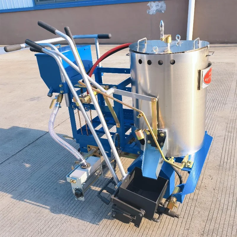 High Quality Engine Powered Hot Melt Thermoplastic Road Marking Machine With Long Lifetime For Road Marking Lines