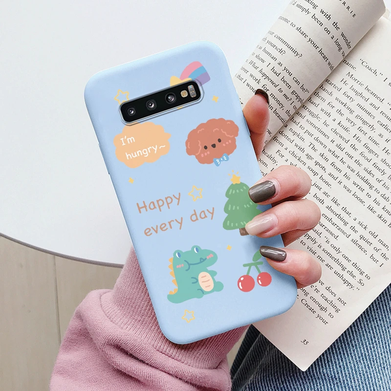 Fall Für Samsung Galaxy S10 S10 Plus S10E Telefon Abdeckung Nette Cartoon Candy Gemalt Weiche TPU Coque Für Samsung S10 s10 + S10E Funda – Detail 29