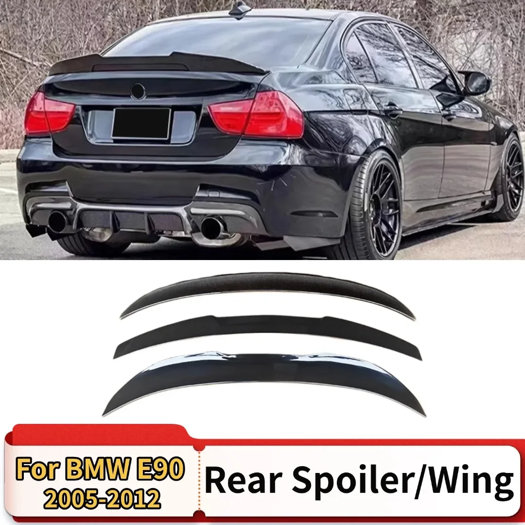 Rear Wing Spoiler Tail Splitter Lip Air Deflector Tuning Accessories For BMW  Series E90 E91 3 Series 2005-2012 325i 320i 318i