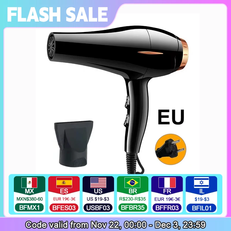 1700w negative ion hair dryer with motor, quick drying, high speed, low noise, temperature control, hair care, quick drying