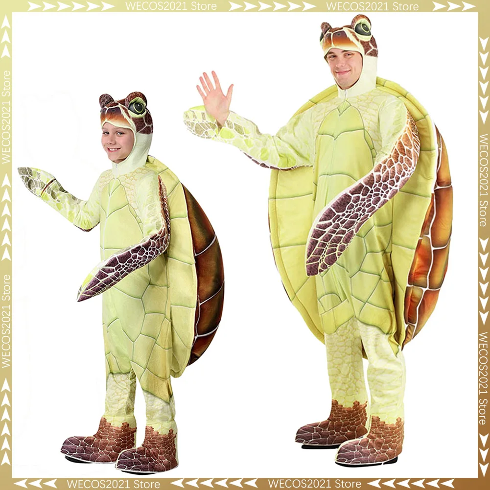 

Cartoon Animal Stage Performance Costume Sea Turtle Cosplay Fantasy Adult Boys Girls Clothing Jumpsuits Disguise 6 to 14 Years