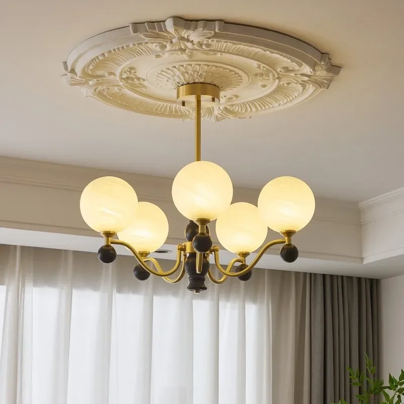 French Retro Creative Magic Bean Lamp for Luxury High-End Dining Room Bedroom Living Room Chandelier Room Decor Hanging Lights
