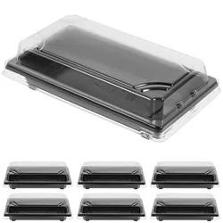 50Pcs Sushi Boxes Packing Boxes Take Out Containers Fruit Boxes Carry Out Containers Disposable Pulp Containers Gift Boxes
