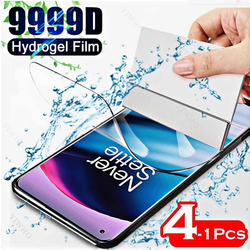 4-1psc Front Safety Hydrogel Film for OnePlus Nord CE 5G 2 Lite 2T T 3 Lite CE3 CE2 Screen Protector Protective Transparent Film