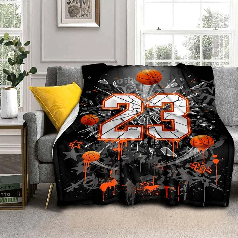 BASKETBALL-AIR-MAN-FLY-JD-NO.23 Super Soft Throws Blanket,Warm Cozy Blanket for Sofa,Bedroom,Living Room,Travel,Camping,Hiking