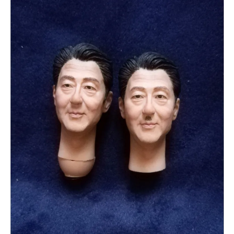 

1/6 Scale Japanese Prime Minister Abe Jin Head Sculpture Male Soldier Head Carving Model for 12" Action Figures Body
