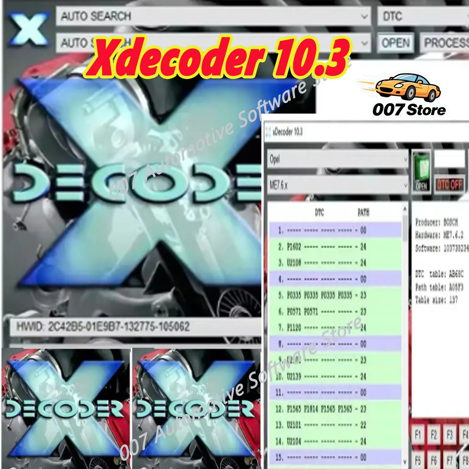2025 Xdecoder 10,3 con Keygen DTC removedor de grietas DTC apagado eliminar Software REMOVER V1.3 AETOOL Immo Eeprom Of Softwar