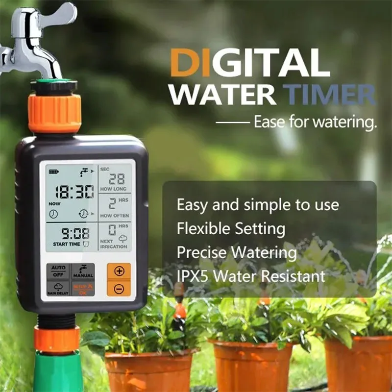 

Automatic Flower Watering Device Garden Watering Device Watering Large Screen Timing Intelligent Irrigation Controller