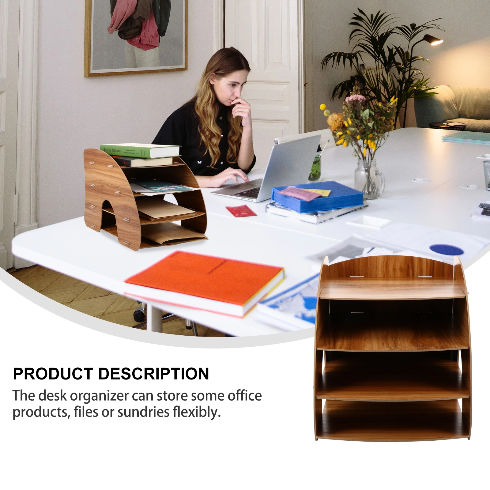 

Настольная полка, стеллаж для хранения книг, настольная стойка, небольшой держатель для бумаги, офисная книжная полка