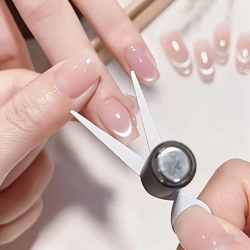 4Pcs Nail Art Cat Eye Magnet Set V-Shape Cylinder Y-Shape U-Shape for French Manicure 3D Gel Polish Design Easy Application
