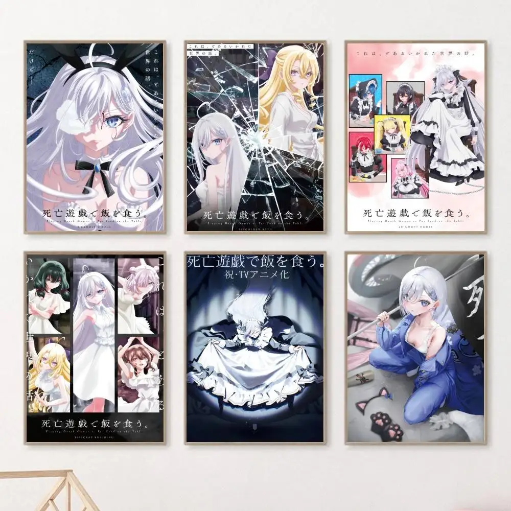 Playing Death Games To Put Food On The Table Girl Poster Wall Art For Study Living Room Decor Unique Home Decoration Picture