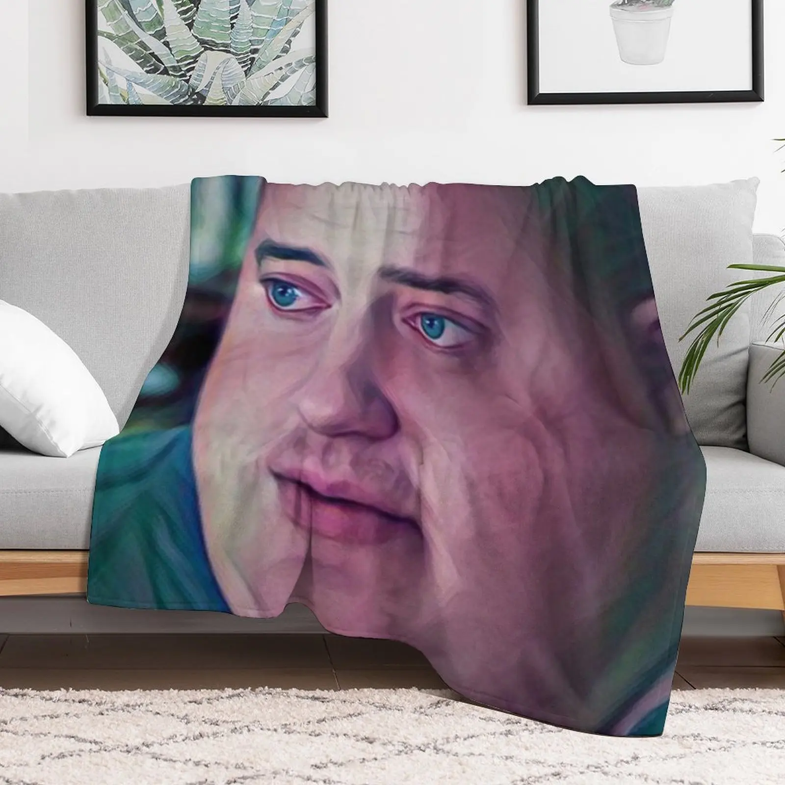 The whale movie 2022 - Brendan Fraser Throw Blanket