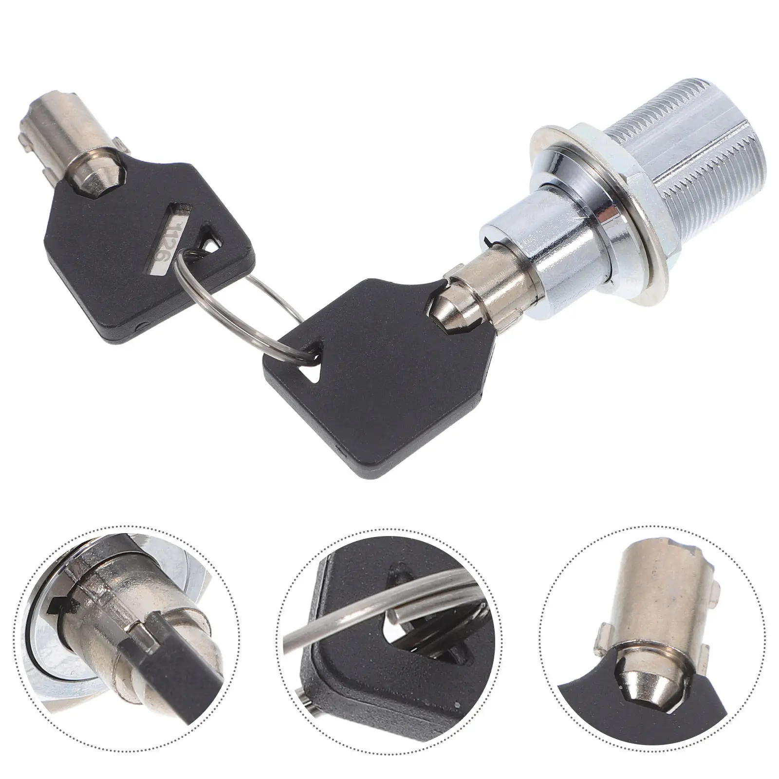 1Set Locks Multipurpose Tubular Keyed Security Replacement Toolbox Rv Storage Display Case Vending Snack Machine Lock Hardware