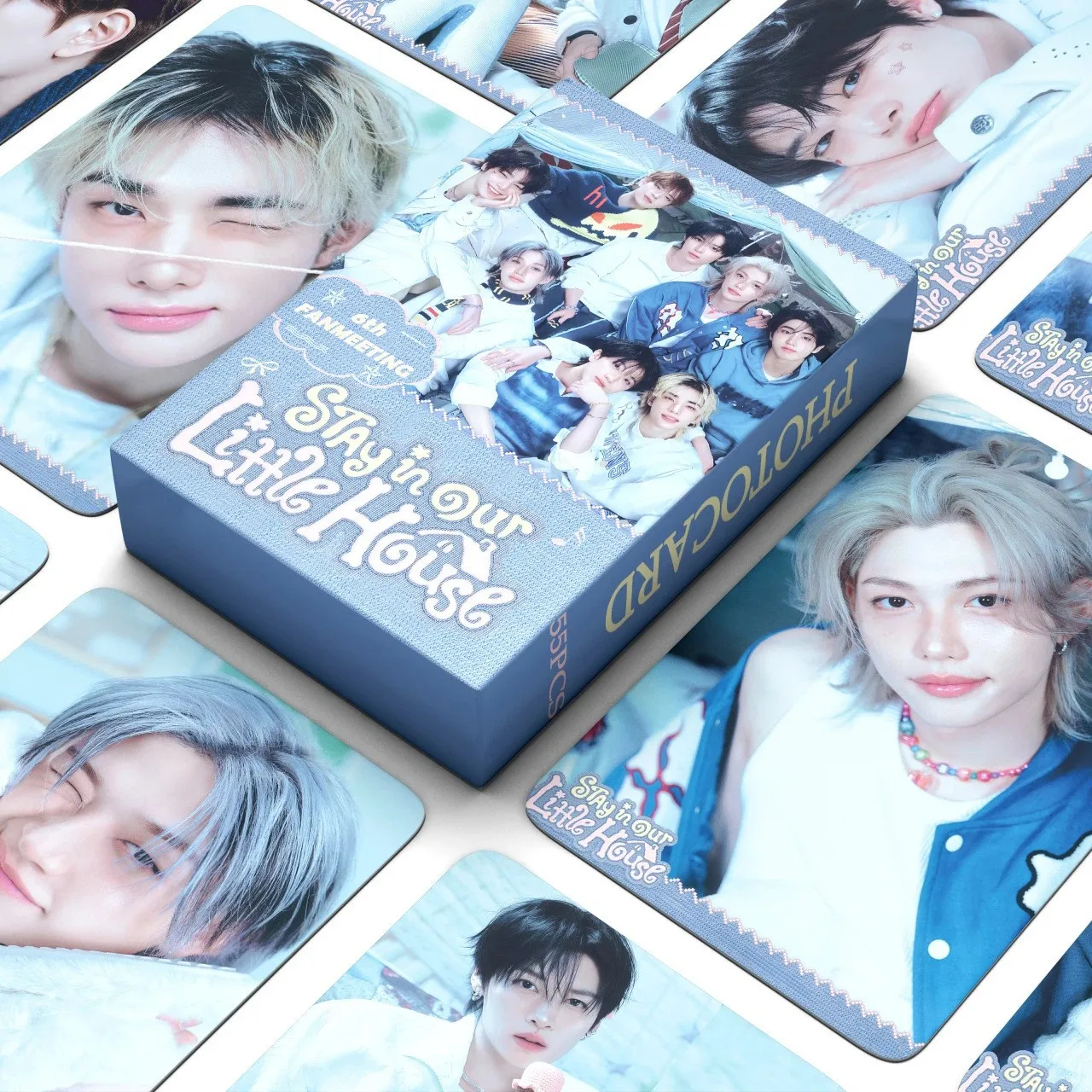 55pcs/set 6TH FANMEETING mini album lomo Star Photocards Photo Lomo Cards Fans Collection Printed Cards