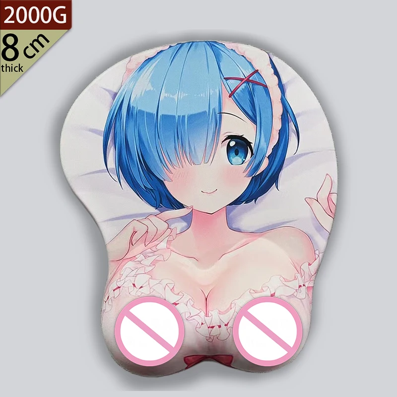 

large meat boob mousepad anime cartuchera sexy girl with wrist rest biege gaming xxxlcustom 3d breasts nsfw aschelad Rem 2000G