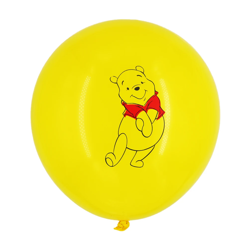 12PCS/Lot 12inch Disney Winnie the Pooh Latex Balloons Cartoon Tigger Bear Printed Birthday Party Decors Kids Baby Shower Toys