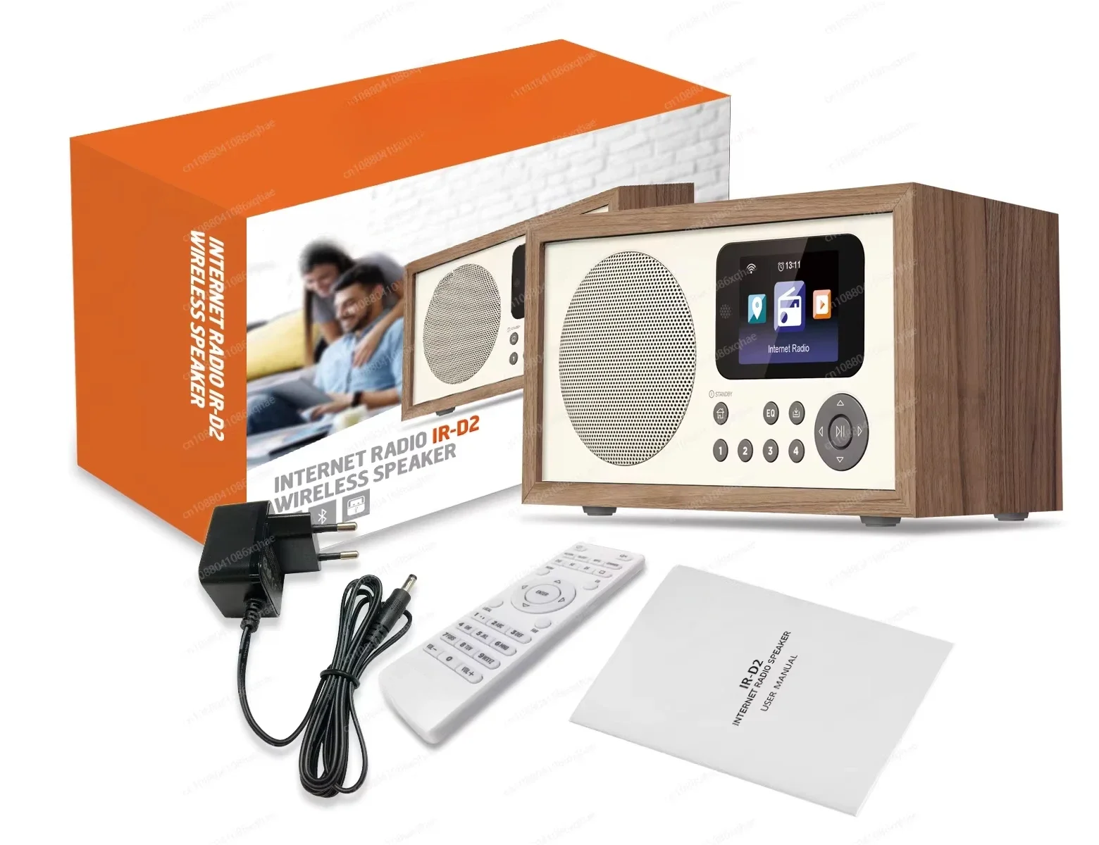 

D2/D4 Wifi Internet Digital Radio Built-in Spotify HD Colour Screen Clock Home Multi-purpose Bluetooth Speakers USB Music Player