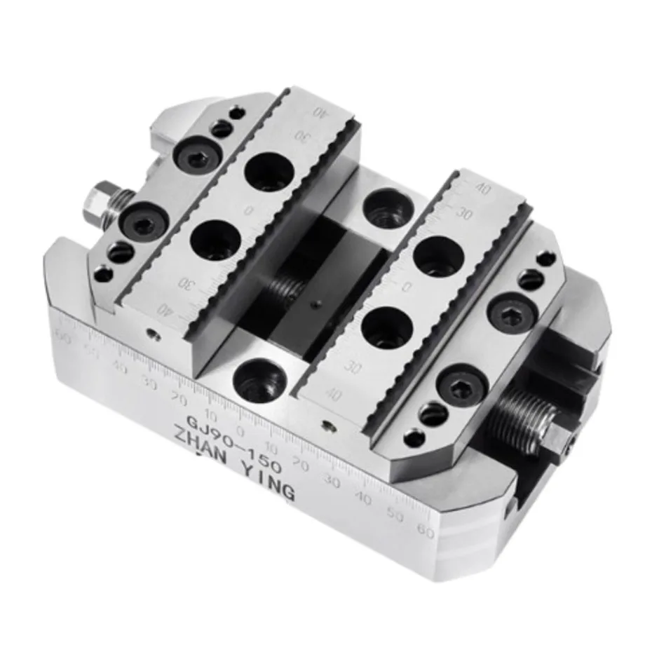 Four axis five axis high-precision self centering vise CNC machining center D52 fast fixture zero positioning table vise