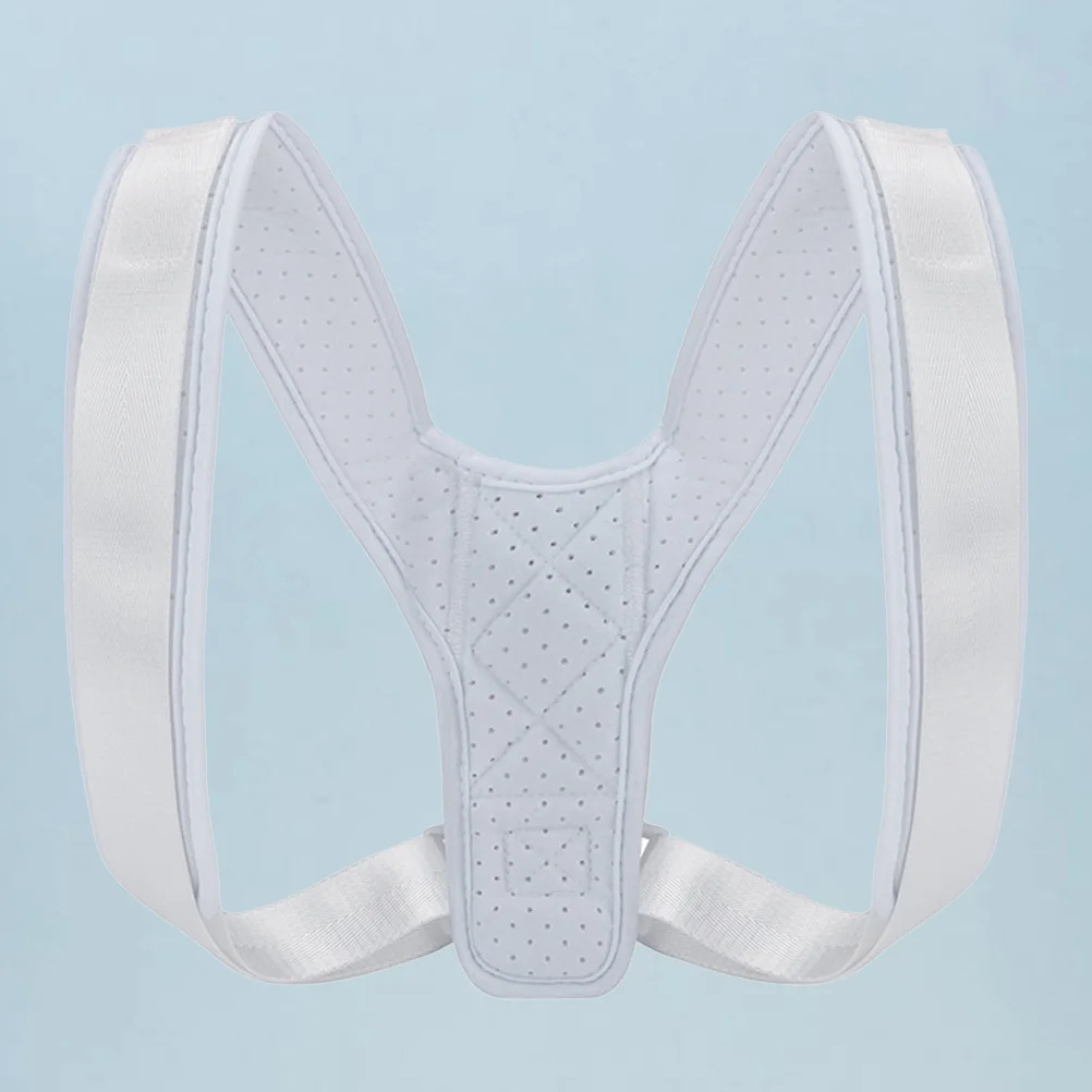 

Belt Posture Corrector Universal Protective Gear Adjustable White Hunchback Brace Student