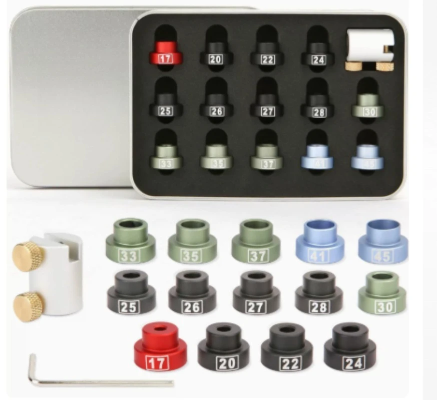 14 Insert Bullet Comparator Kit for 17-45 Caliber Ammo Reloading Measuring Equipment Handloading Shooting Spare Component