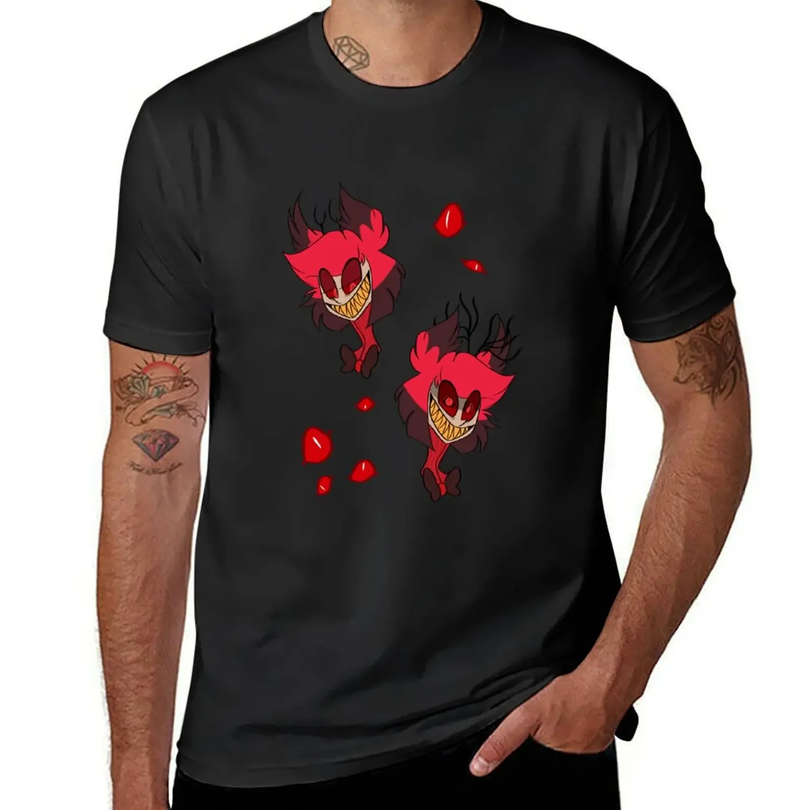 The Radio Demon T-Shirt summer tops oversized graphic tee heavyweight t shirts for men