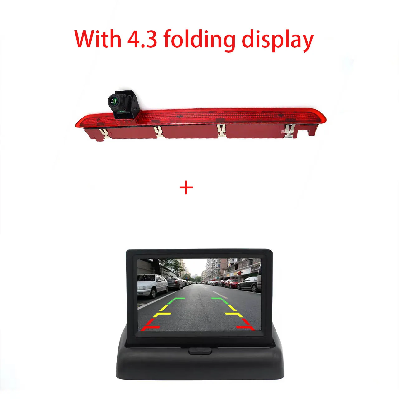 

Car Third 3Rd Brake Lamp Camera for Volkswagen T5 Single Door After 2016.5- High Tail Light Reversing Rear View Camera