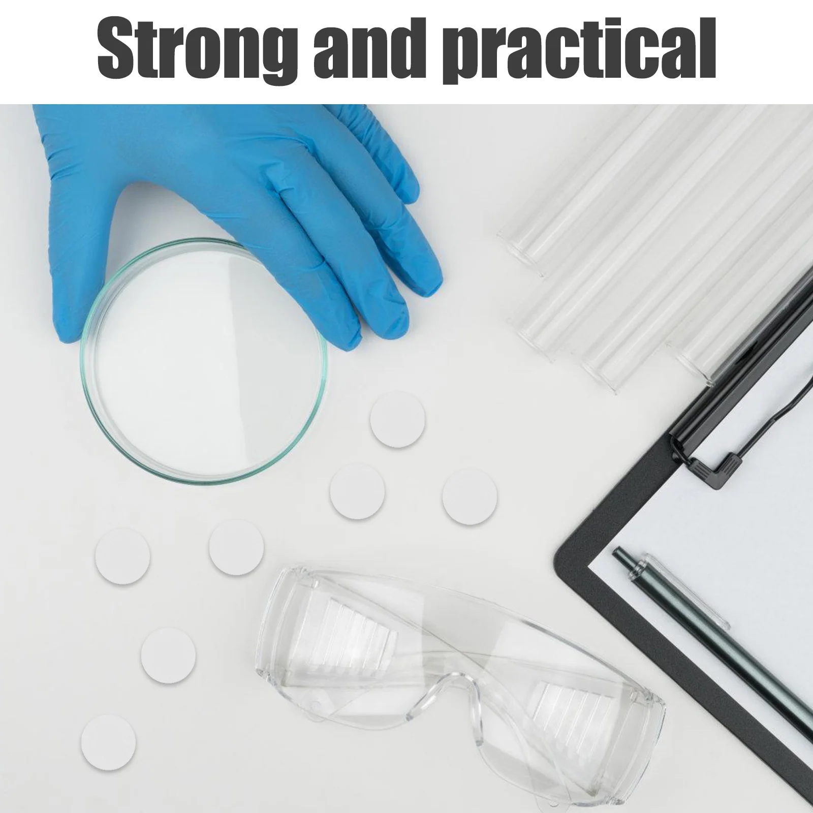 72 قطعة أقراص غشاء تدفق الهواء لزراعة الفطر بقع مرشح قابلة للتنفس لبرطمانات الفم الواسعة والحماية المعقمة #6