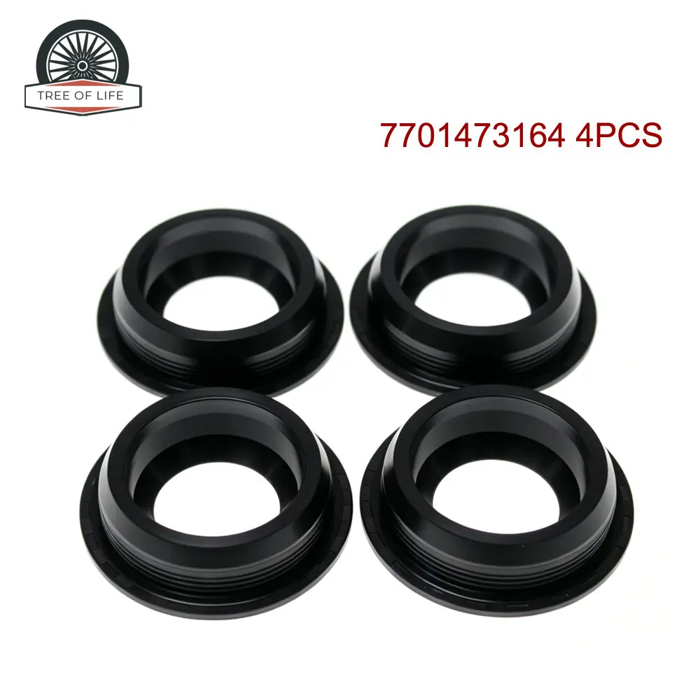 4PCS Cylinder Head Cover Gasket Spark Plug Oil Seal For DACIA LOGAN SANDERO NISSAN KUBISTAR X76 1.2 16V 15056-00QAB 77 01 473 16