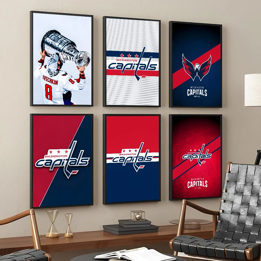 1PC Washington Capitals Poster Paper Print Home Living Room Bedroom Entrance Bar Restaurant Cafe Art Painting Decoration