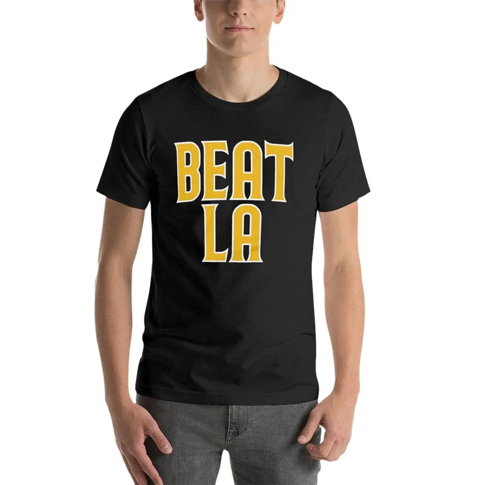 Beat LA-T-shirt vintage à séchage rapide pour hommes, vêtements esthétiques, vêtements d'anime