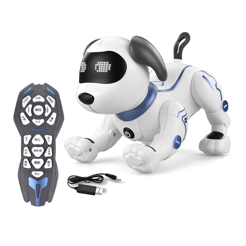 Bionic intelligent robot dog programming stunt simulation will call will walk children remote control electric toy dog