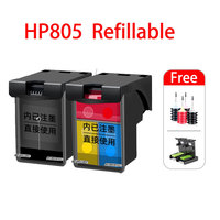805 805XL Compatible Refillable Ink Cartridge Replacement For HP805 HP805XL 805XXL  Deskjet plus 4121 4122 4123 Printer