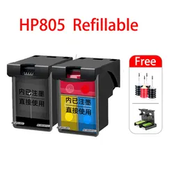 805 805XL Compatible Refillable Ink Cartridge Replacement For HP805 HP805XL 805XXL  Deskjet plus 4121 4122 4123 Printer